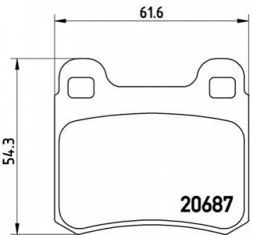 Комплект тормозных колодок, дисковый тормоз BREMBO P 50 013 (фото 1)
