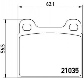 Комплект тормозных колодок, дисковый тормоз BREMBO P 50 066