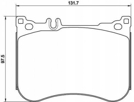Комплект тормозных колодок, дисковый тормоз BREMBO P 50 114 (фото 1)