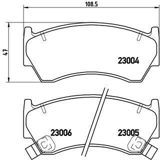 Комплект тормозных колодок, дисковый тормоз BREMBO P 56 033