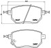 Комплект гальмівних колодок, дискове гальмо BREMBO P 56 051 (фото 1)