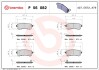 Комплект гальмівних колодок, дискове гальмо BREMBO P 56 082 (фото 1)