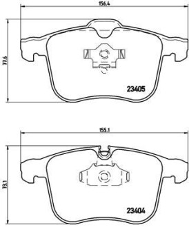 Гальмівні колодки BREMBO P 59 046