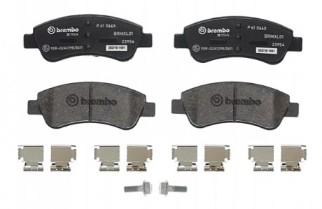 Комплект тормозных колодок, дисковый тормоз BREMBO P 61 066X (фото 1)