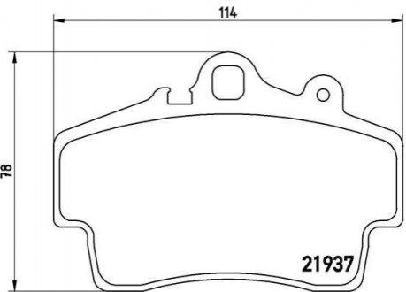 Комплект тормозных колодок, дисковый тормоз BREMBO P 65 007 (фото 1)