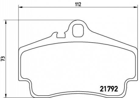 Комплект тормозных колодок, дисковый тормоз BREMBO P 65 008 (фото 1)
