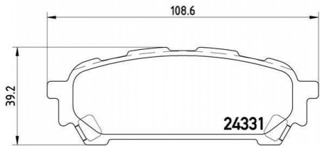 Комплект тормозных колодок, дисковый тормоз BREMBO P 78 014 (фото 1)