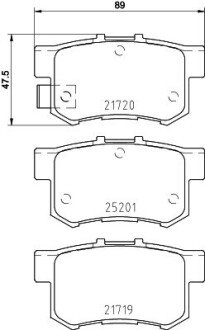 Гальмівні колодки дискові BREMBO P 79 027