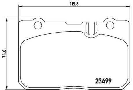 Комплект тормозных колодок, дисковый тормоз BREMBO P 83 039