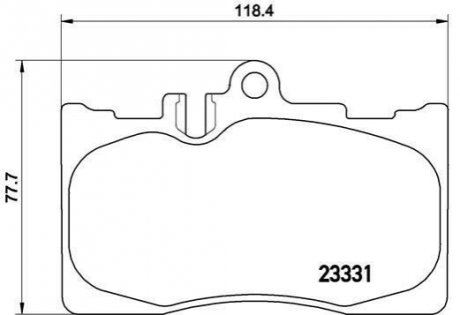 Комплект тормозных колодок, дисковый тормоз BREMBO P 83 058 (фото 1)