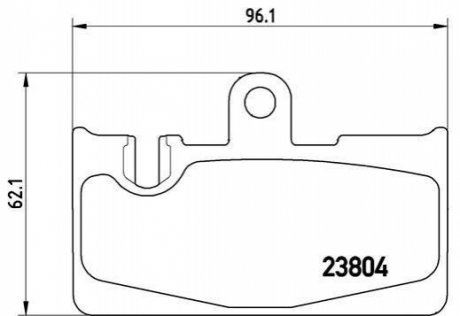 Комплект тормозных колодок, дисковый тормоз BREMBO P 83 059
