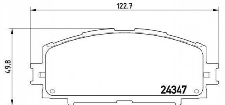 Комплект тормозных колодок, дисковый тормоз BREMBO P 83 086 (фото 1)