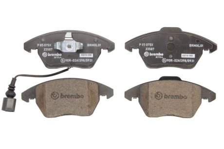 Комплект тормозных колодок, дисковый тормоз BREMBO P 85 075X (фото 1)