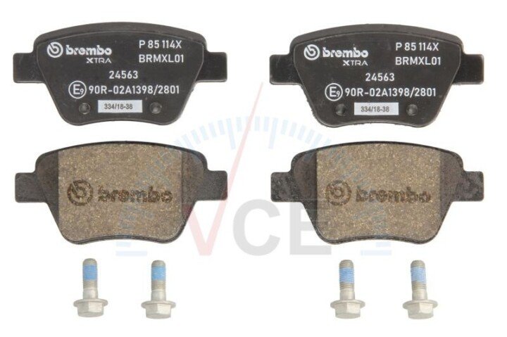 Комплект тормозных колодок, дисковый тормоз BREMBO P 85 114X (фото 1)