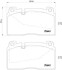 Комплект гальмівних колодок, дискове гальмо BREMBO P 85 123 (фото 1)