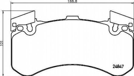 Комплект тормозных колодок, дисковый тормоз BREMBO P 85 136 (фото 1)