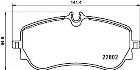 Комплект тормозных колодок, дисковый тормоз BREMBO P 85 172 (фото 1)
