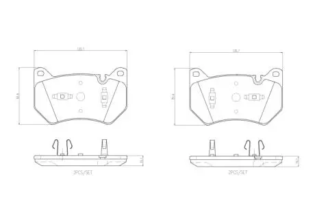 Тормозные колодки BREMBO P 85 181