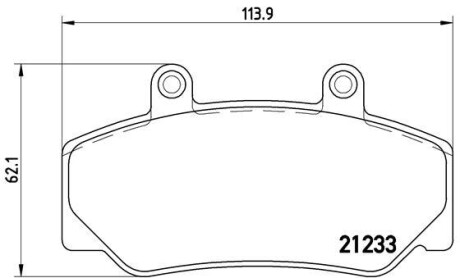 Тормозные колодки BREMBO P 86 006