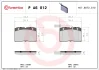 Комплект тормозных колодок, дисковый тормоз BREMBO P A6 012 (фото 1)