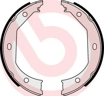 Комплект тормозных колодок, стояночная тормозная система. BREMBO S 06 509