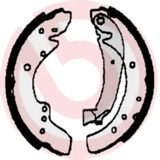 Тормозные колодки барабанные BREMBO S 23 515