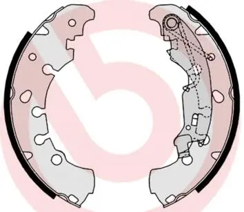 Тормозные колодки барабанные BREMBO S 23 530