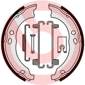 Комплект тормозных колодок, стояночная тормозная система. BREMBO S 23 579