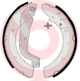 Тормозные колодки барабанные BREMBO S61 514