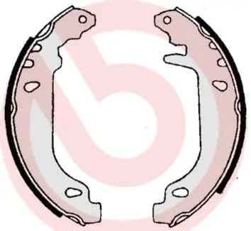 Тормозные колодки барабанные BREMBO S 61 519