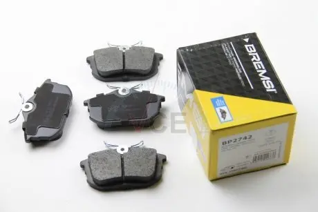 Комплект тормозных колодок, дисковый тормоз BREMSI BP2742