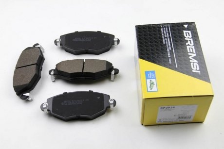 Комплект тормозных колодок, дисковый тормоз BREMSI BP2926 (фото 1)