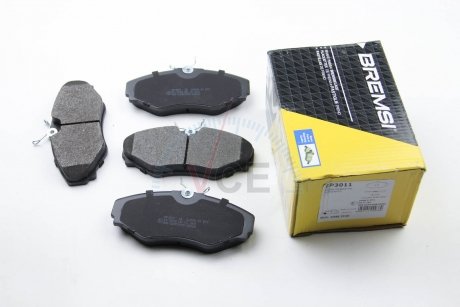 Комплект тормозных колодок, дисковый тормоз BREMSI BP3011 (фото 1)