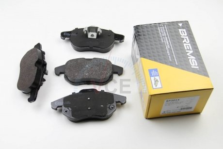 Комплект тормозных колодок, дисковый тормоз BREMSI BP3014