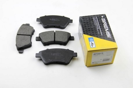 Комплект тормозных колодок, дисковый тормоз BREMSI BP3072