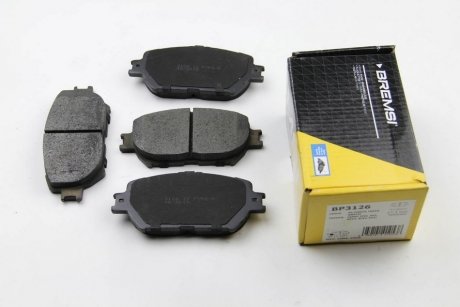 Комплект тормозных колодок, дисковый тормоз BREMSI BP3126 (фото 1)