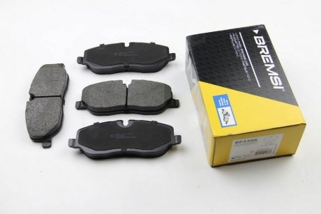 Комплект тормозных колодок, дисковый тормоз BREMSI BP3206 (фото 1)