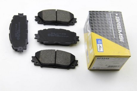 Комплект гальмівних колодок, дисковий гальмо BREMSI BP3249 (фото 1)