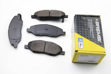 Комплект тормозных колодок, дисковый тормоз BREMSI BP3335