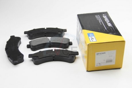 Комплект тормозных колодок, дисковый тормоз BREMSI BP3365
