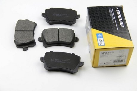 Комплект тормозных колодок, дисковый тормоз BREMSI BP3366 (фото 1)