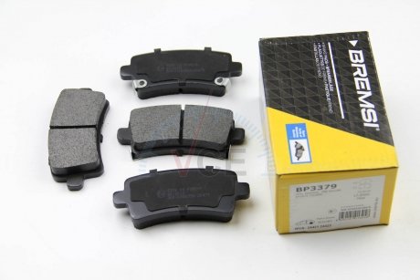Комплект тормозных колодок, дисковый тормоз BREMSI BP3379 (фото 1)