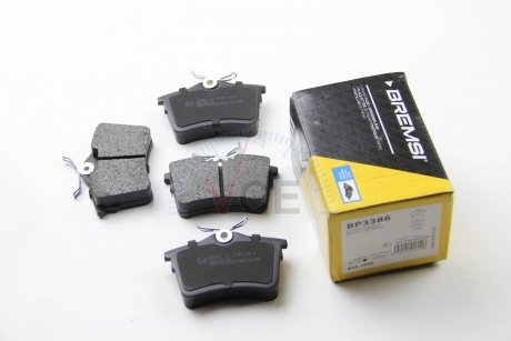 Комплект тормозных колодок, дисковый тормоз BREMSI BP3386 (фото 1)