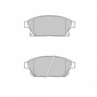 Комплект тормозных колодок, дисковый тормоз BREMSI BP3405 (фото 1)