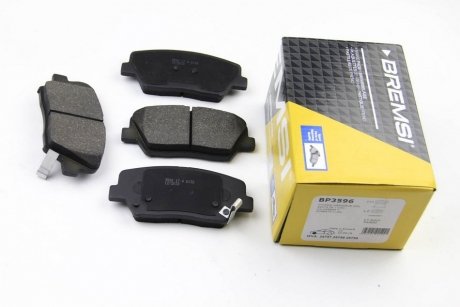 Комплект тормозных колодок, дисковый тормоз BREMSI BP3596 (фото 1)