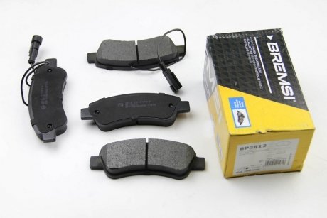 Комплект тормозных колодок, дисковый тормоз BREMSI BP3612