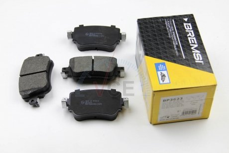 Комплект тормозных колодок, дисковый тормоз BREMSI BP3623