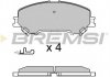 Комплект тормозных колодок, дисковый тормоз BREMSI BP3629 (фото 1)