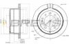 Тормозной диск зад. land cruiser 100 4.7 i/4.2 td (329x18) BREMSI CD7597V (фото 1)