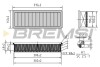 Фільтр пов. Citroen Berlingo, Partner, 1.6HDi, 08- (з передфільтром) BREMSI FA0210 (фото 1)